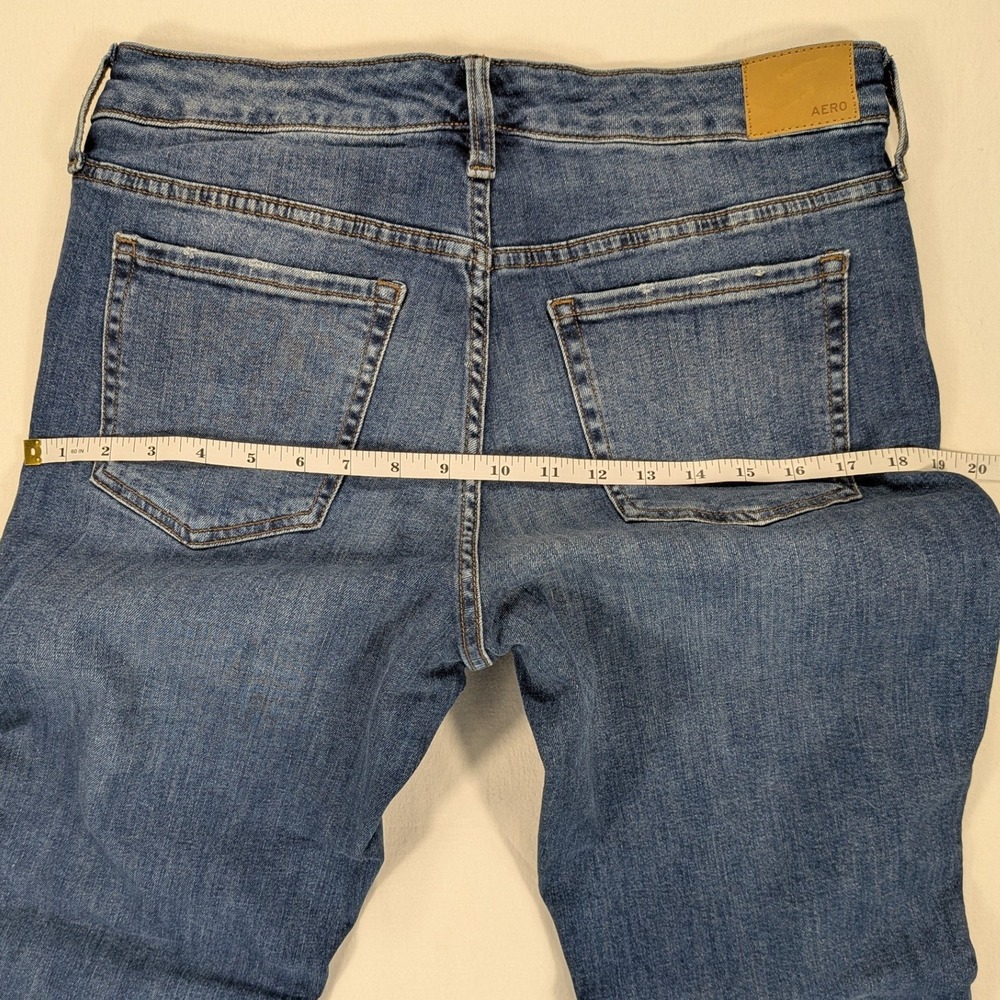 Aeropostale Jeans Women's Blue Denim 12 Short Bootcut Mid-Rise Stretch Y2K EUC - Picture 9 of 12